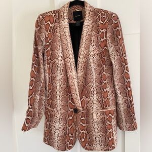 Smythe Blazer Desert Snake Reptile Print